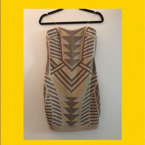 Ruby Rox - strapless studded bodycon dress